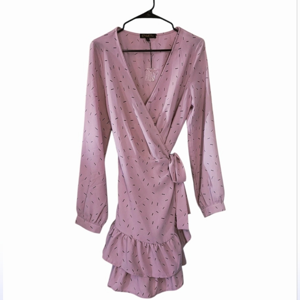 NWT Petal Roz Pink Wrap Dress Size M